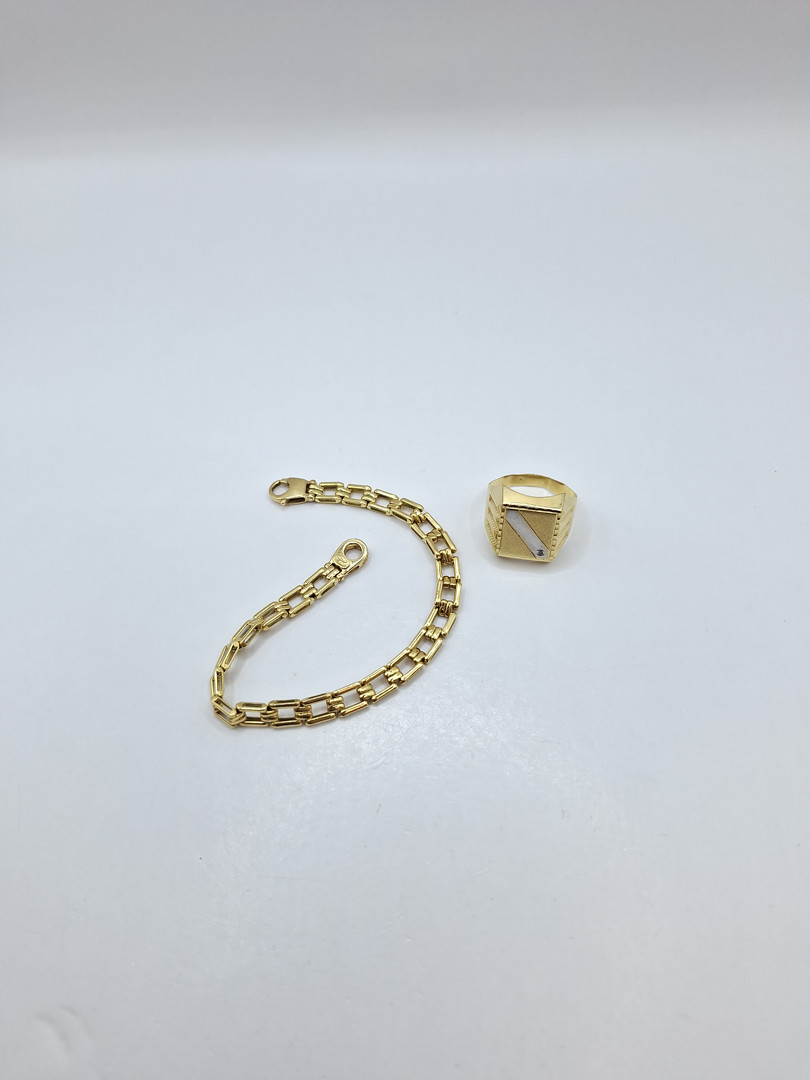 Bracciale e anello oro 
