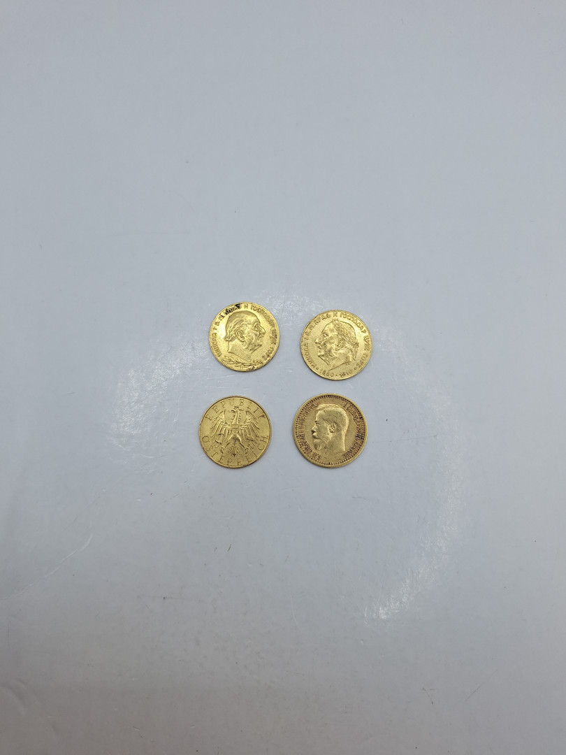 Quattro monete oro 