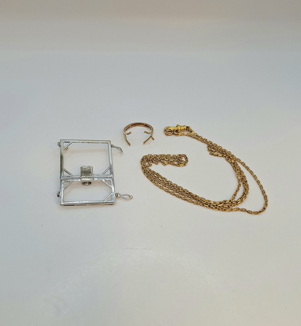 Collana chiusura e anello oro 