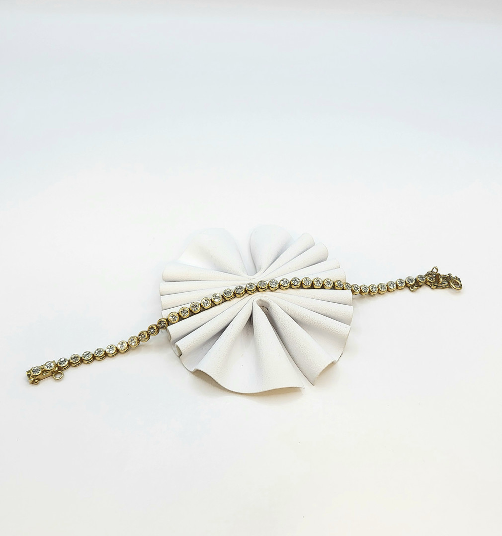 Bracciale oro diamantini