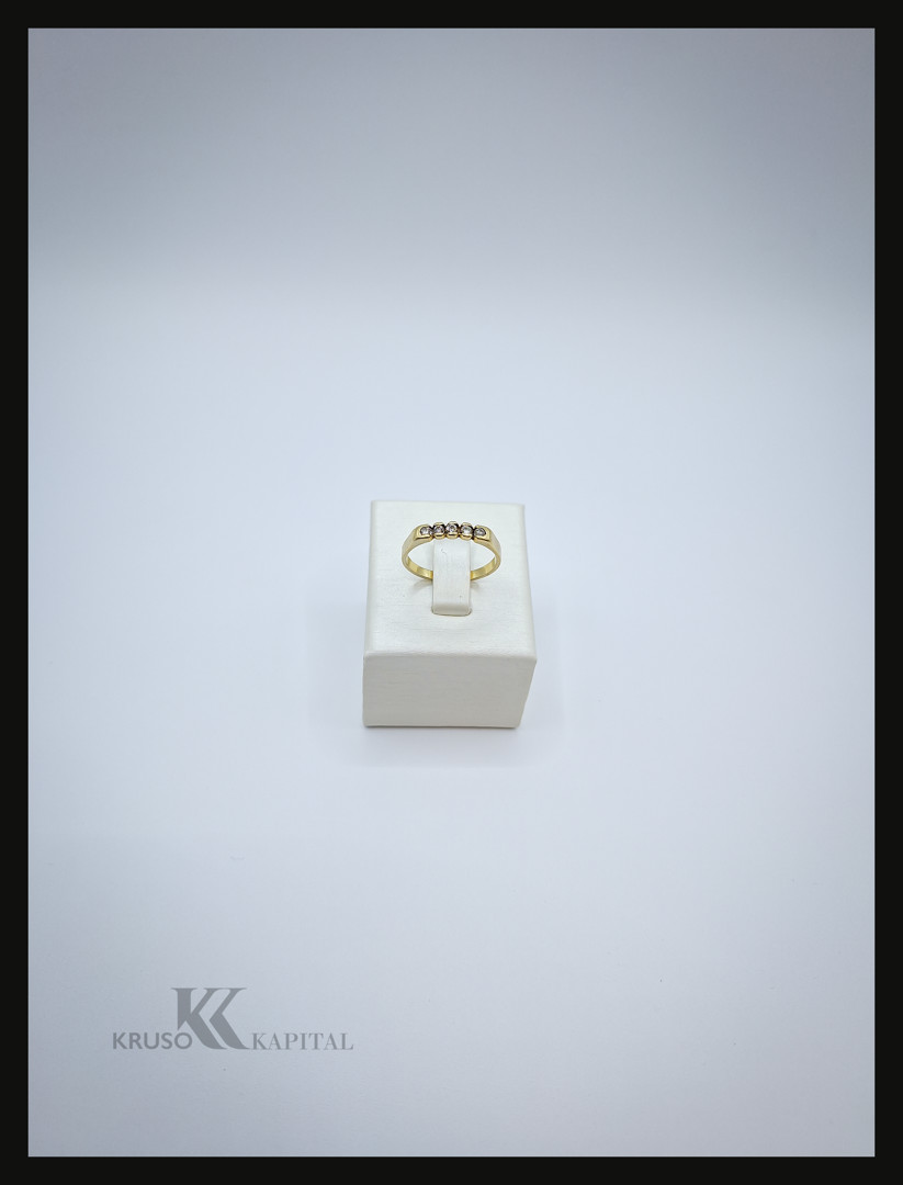 Anello oro diamantini 