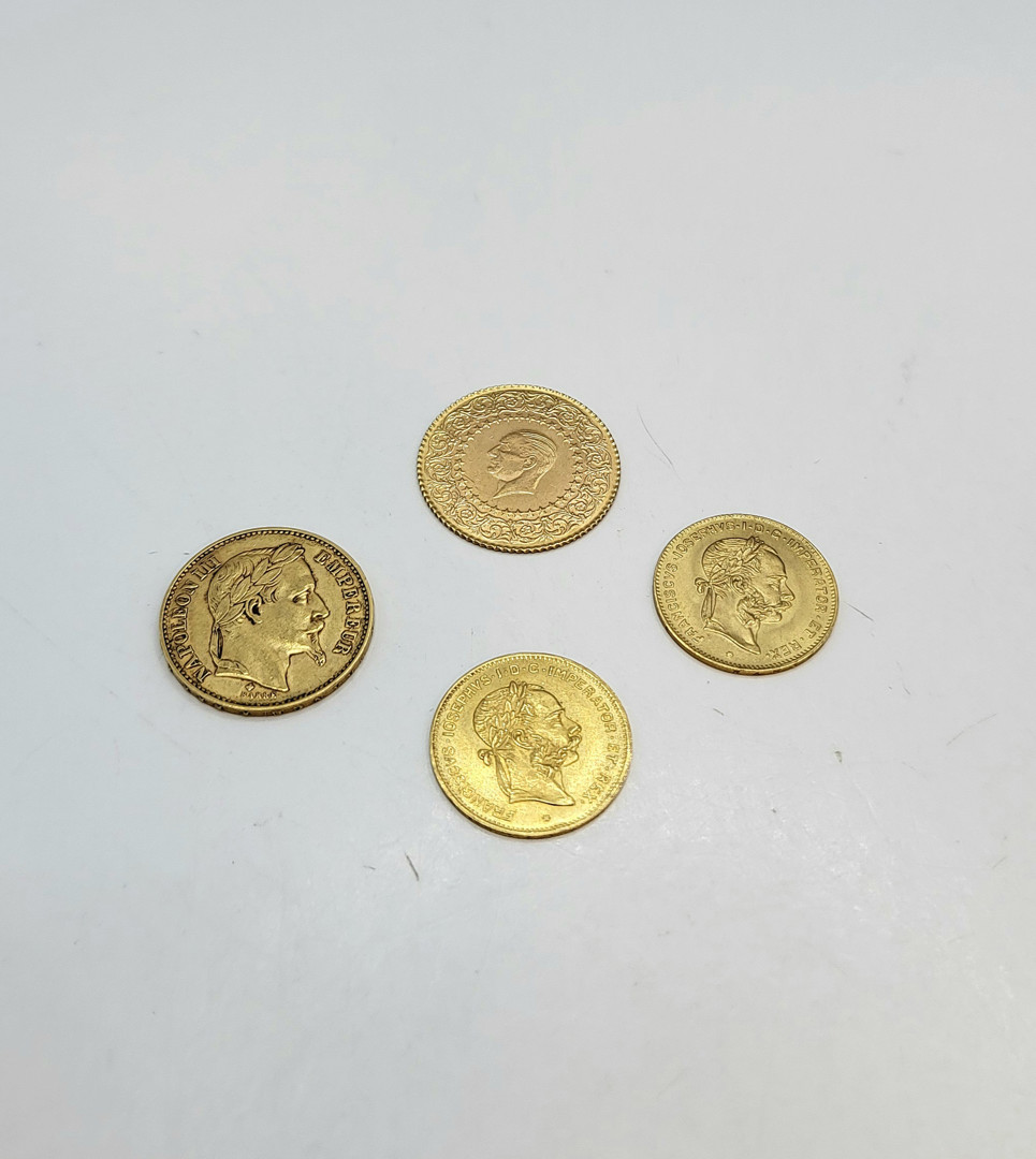Quattro monete oro