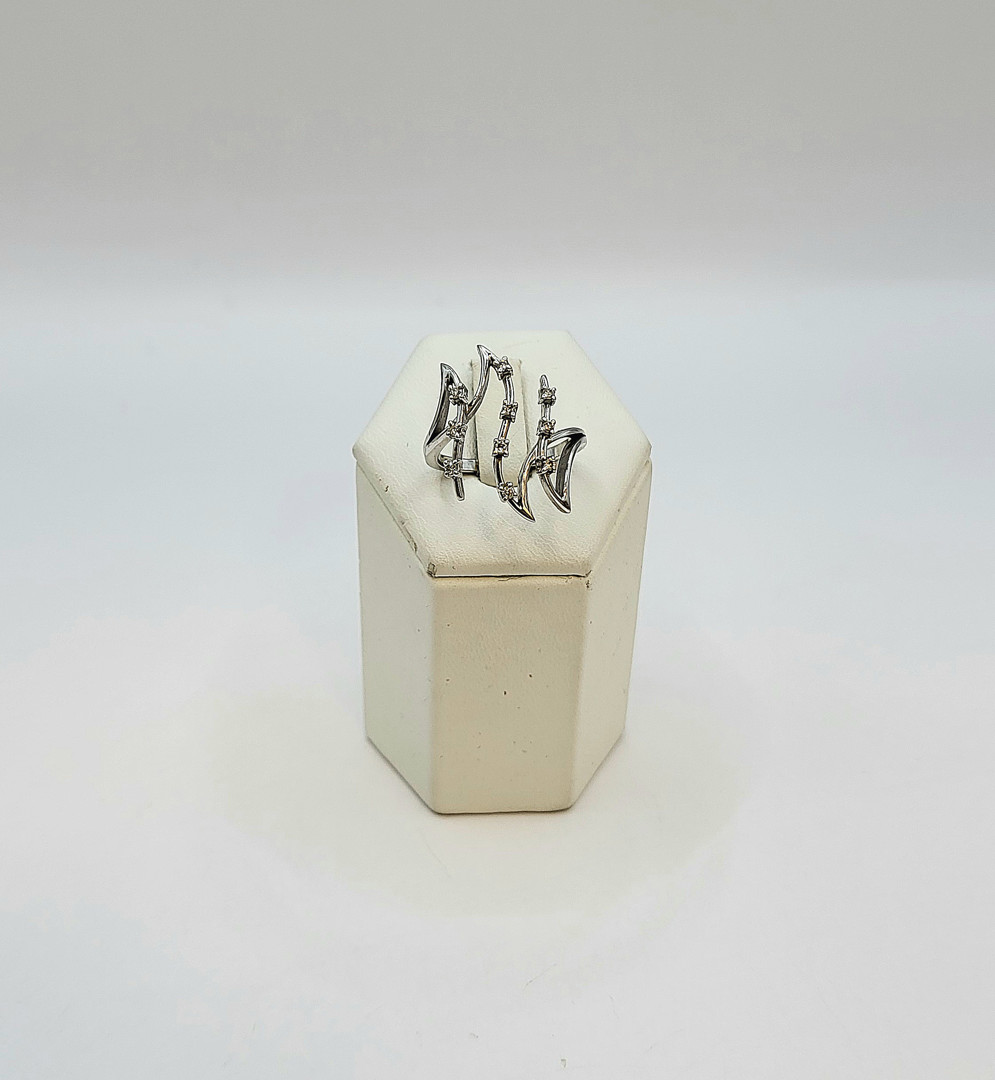 Anello oro diamantini