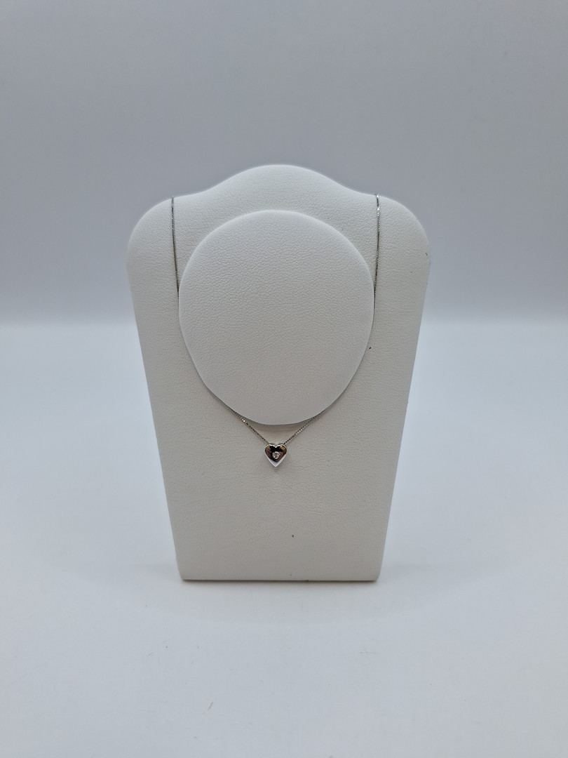 Collana ciondolo oro diamantino