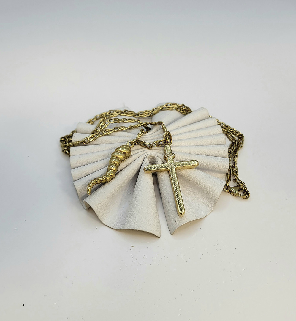 Collana e due ciondoli oro 