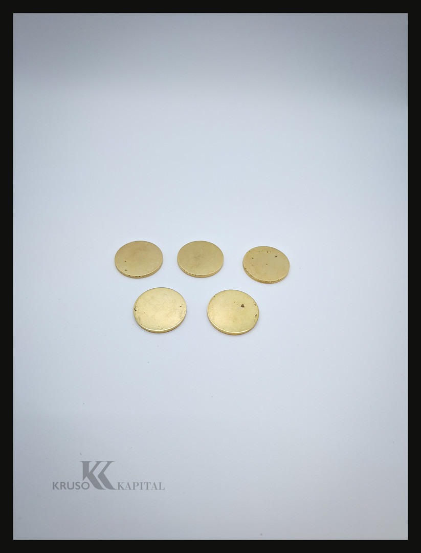 Cinque gettoni oro 