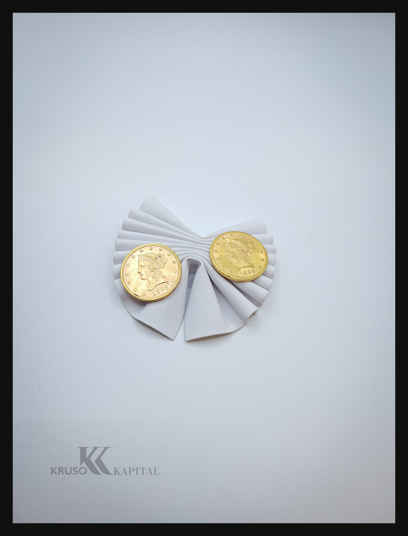 Due pezzi oro monetato