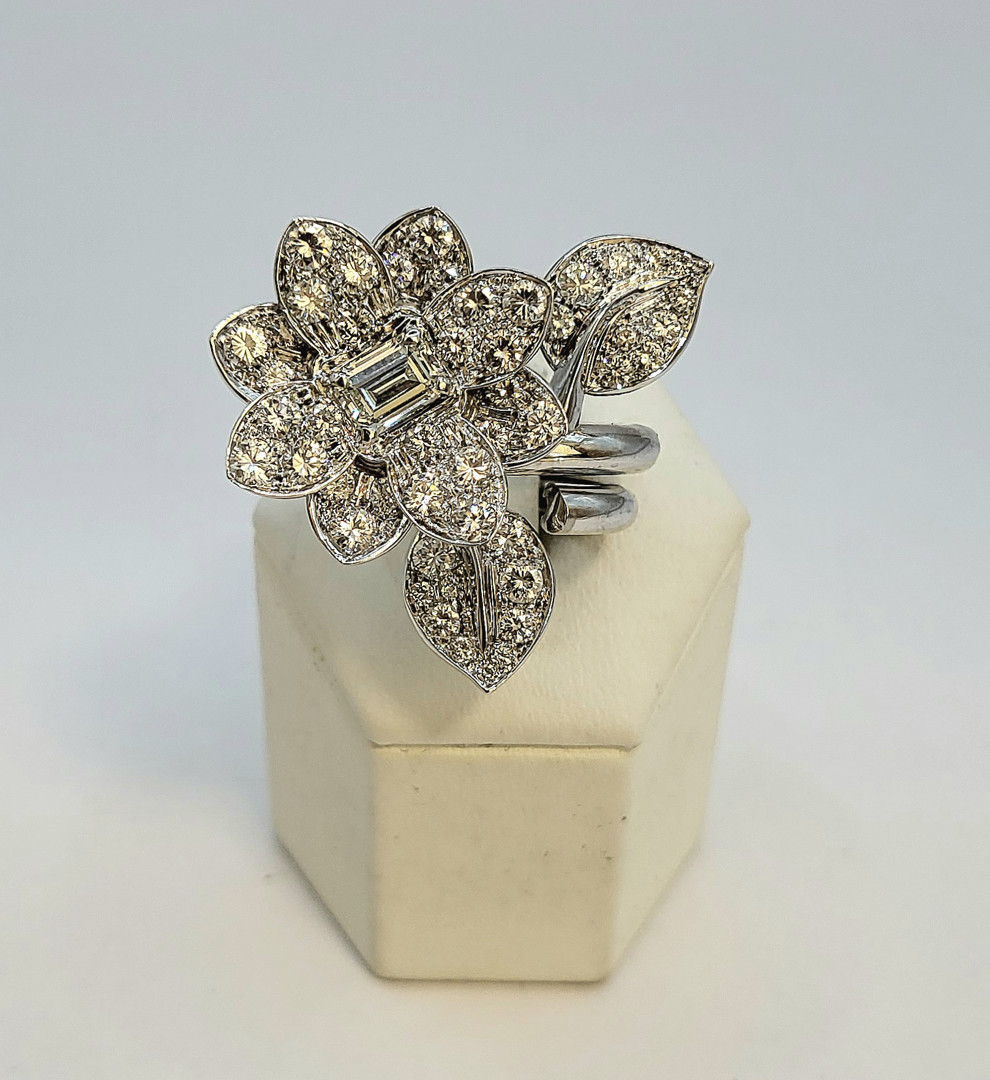 Anello oro diamanti