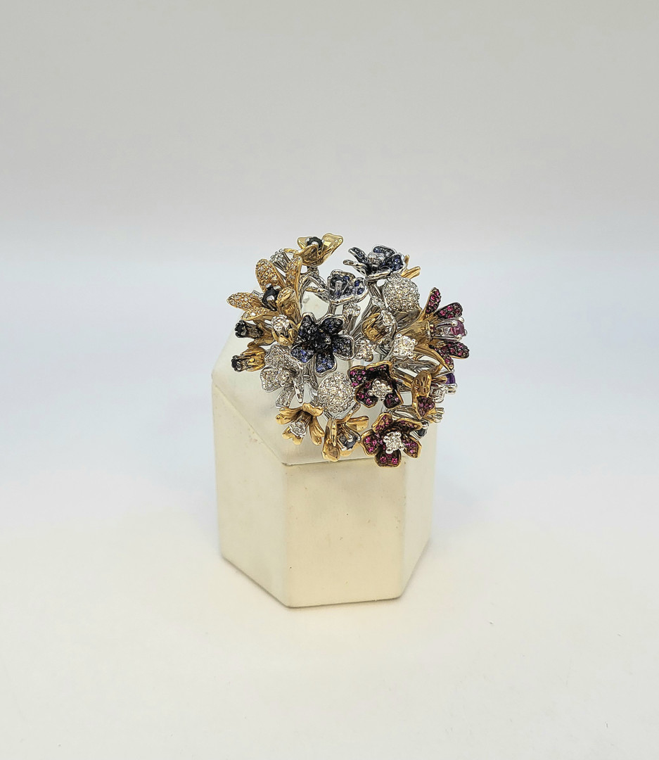 Anello diamanti pietre