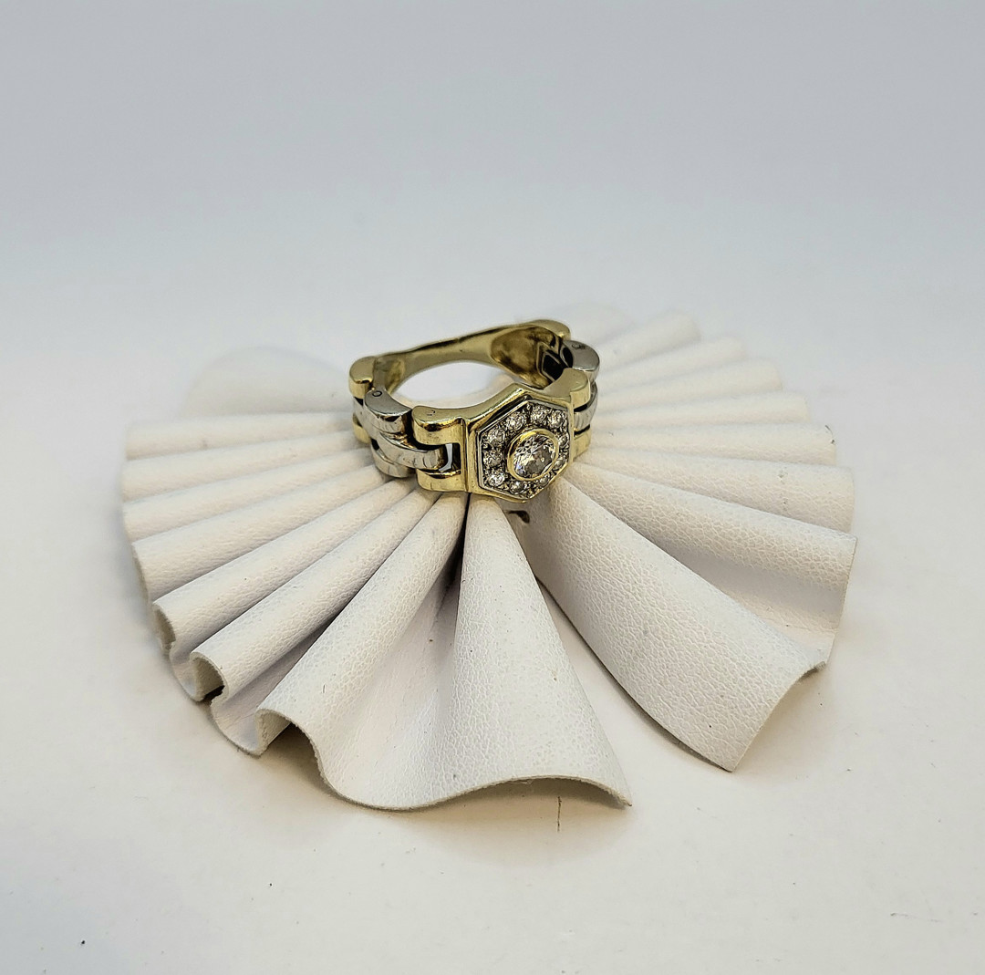 Anello oro diamanti