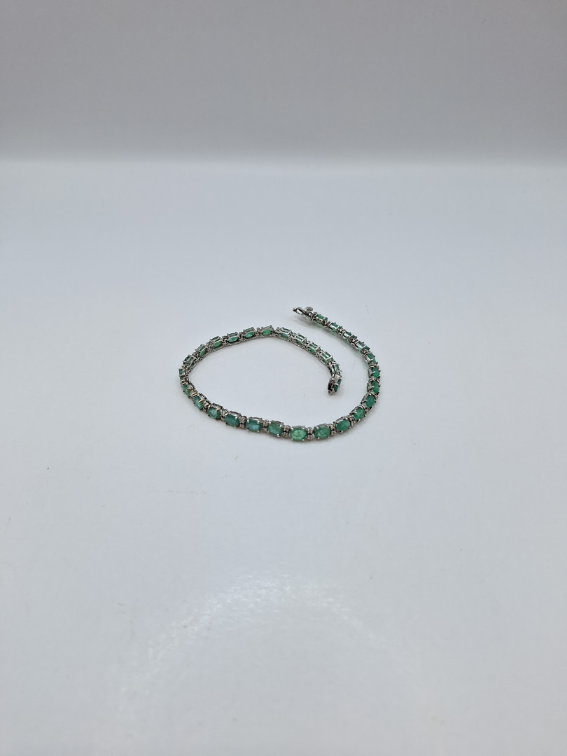 Bracciale oro pietre diamantini 