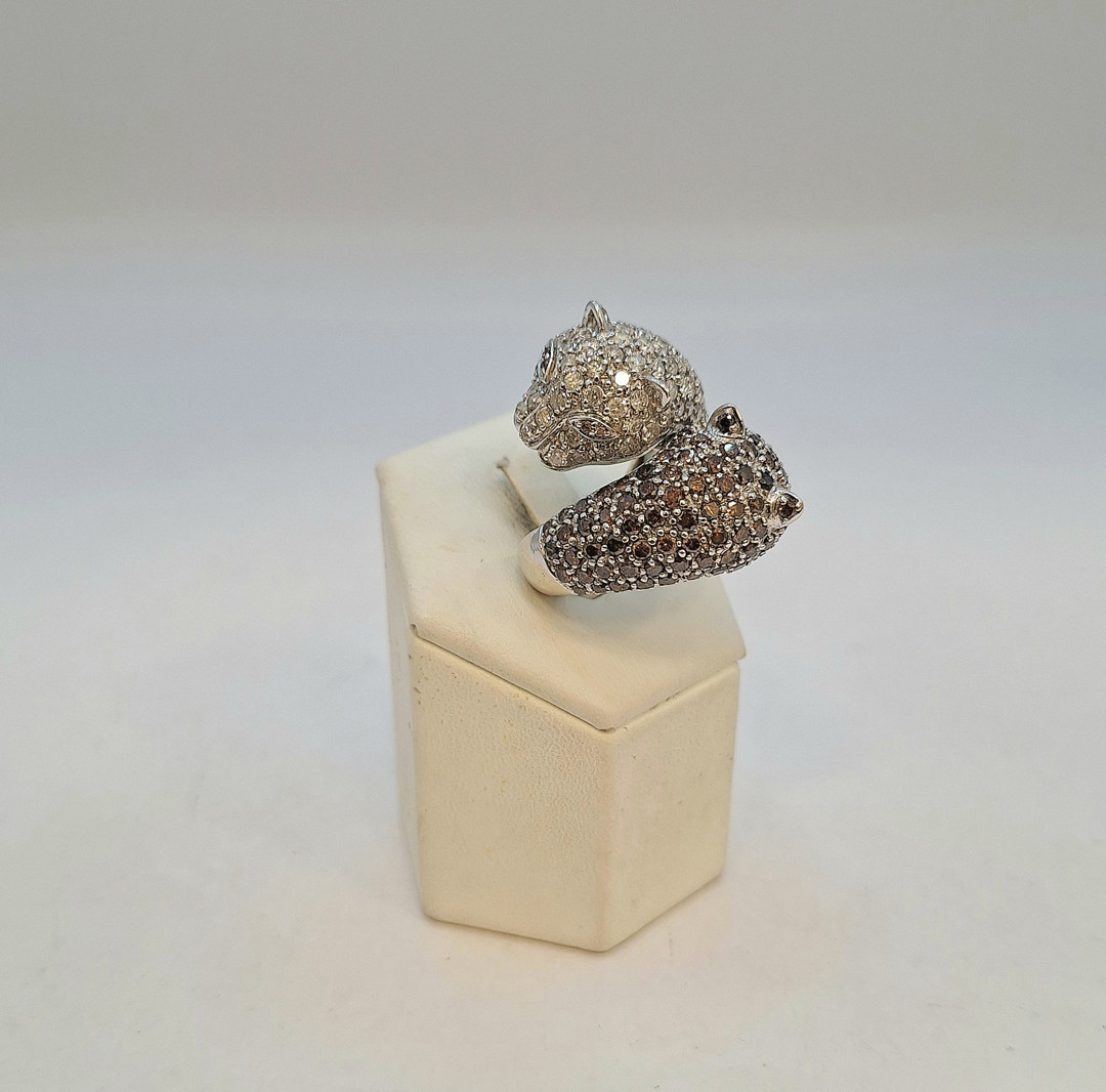 Anello oro diamantini