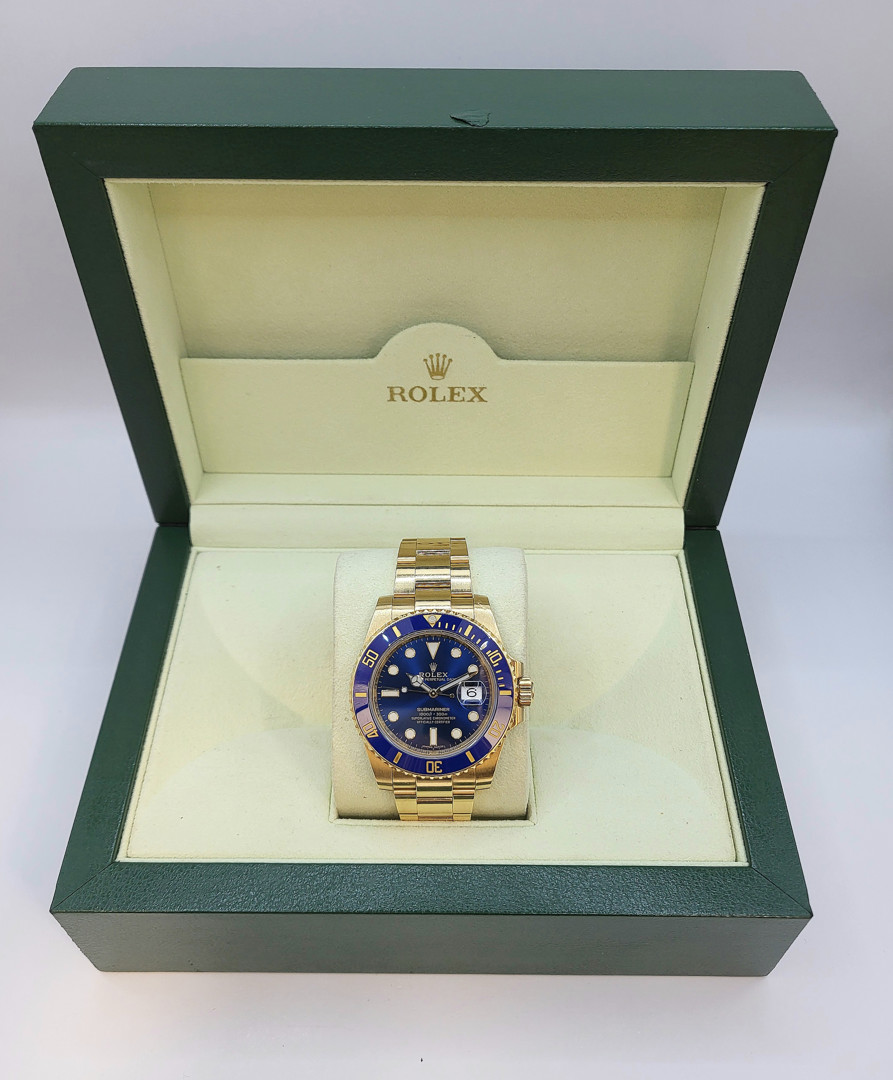 Orologio oro Rolex Submariner scatola a corredo