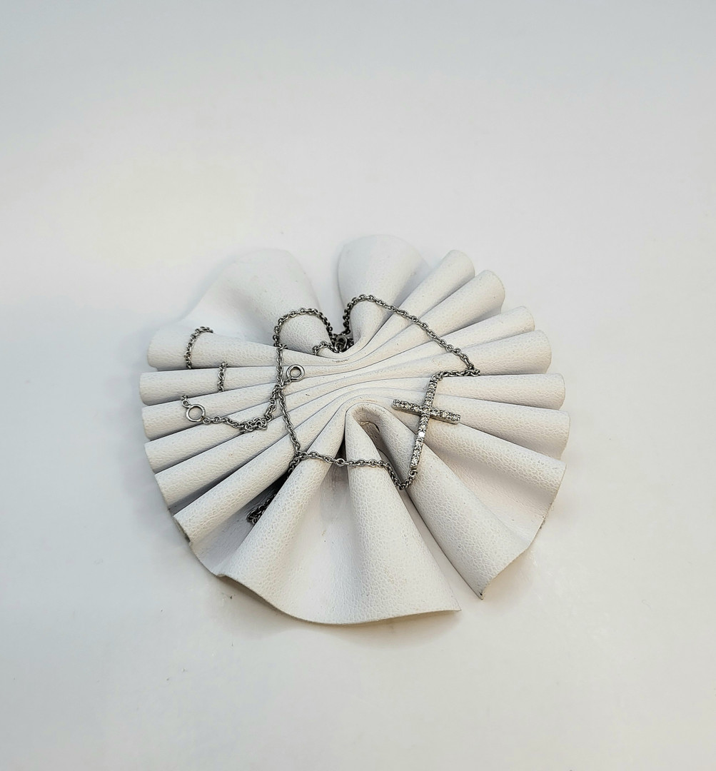Collana oro diamantini