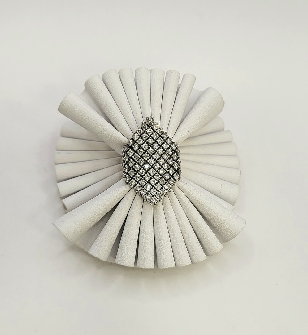 Anello oro diamantini