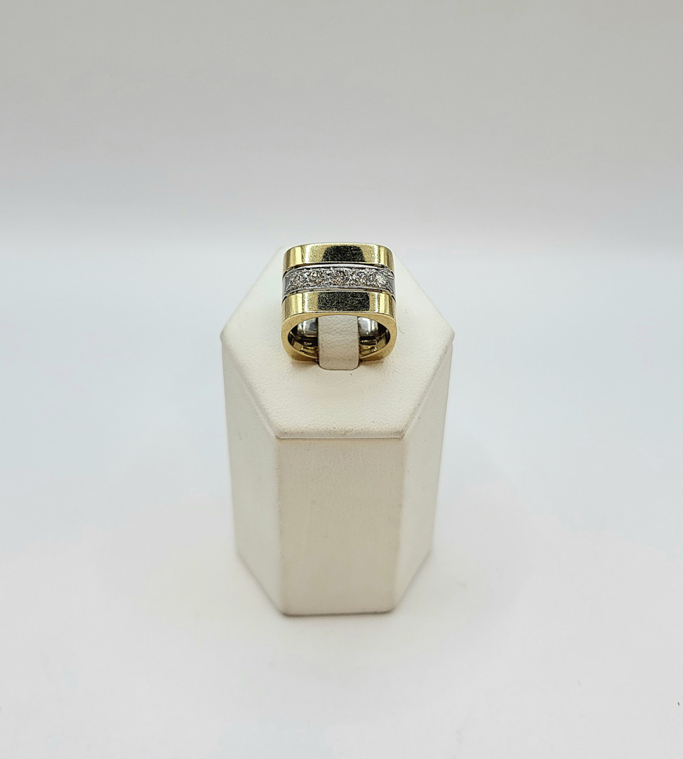 Anello oro diamanti