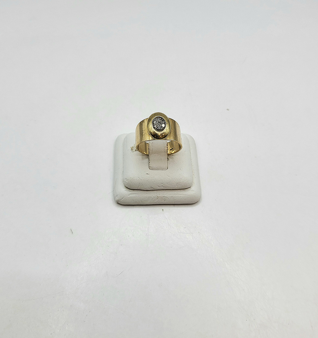Anello oro diamantini