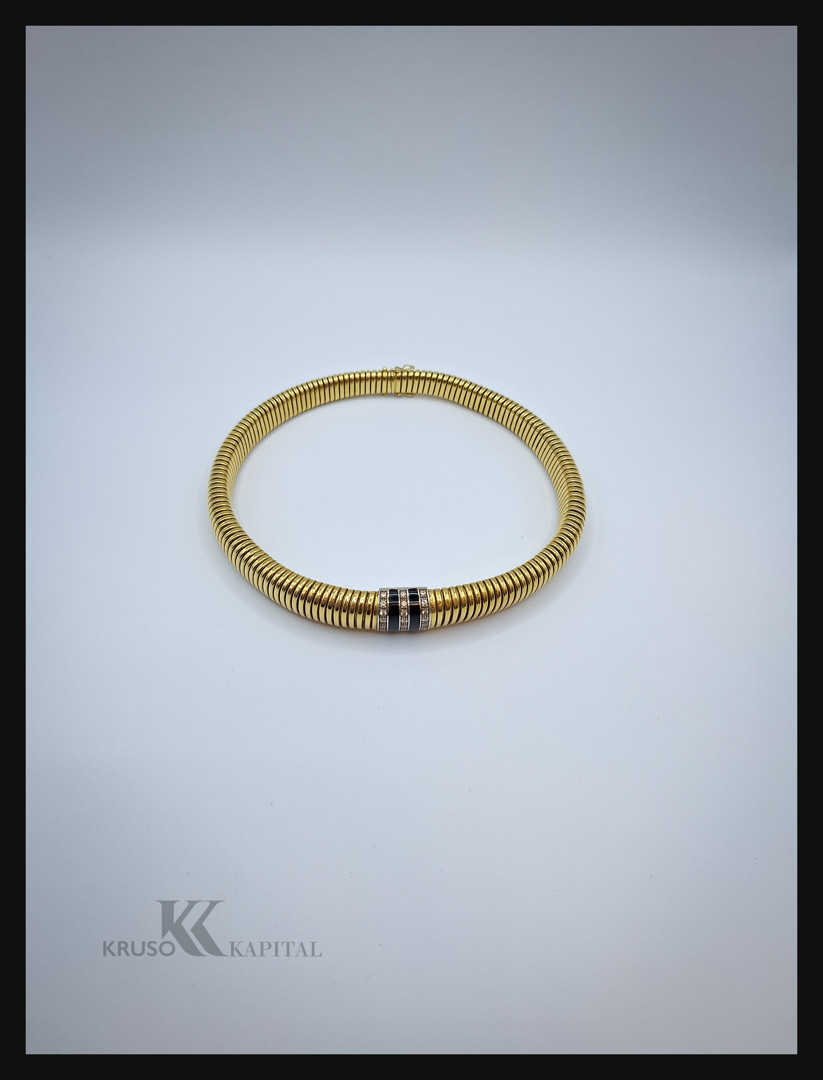 Collana oro diamanti pietre