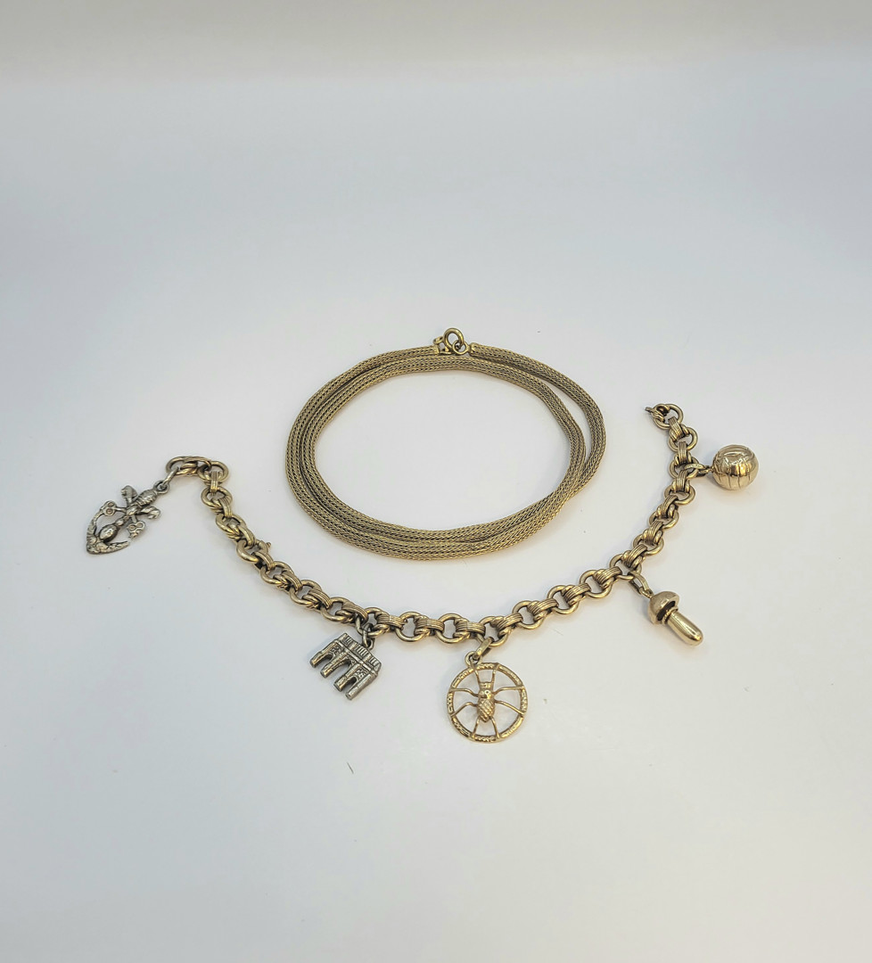 Collana e bracciale oro argento