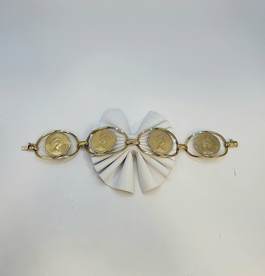 Bracciale con monete oro