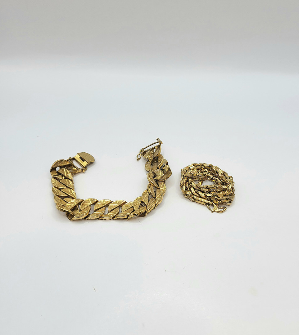 Collana e bracciale oro