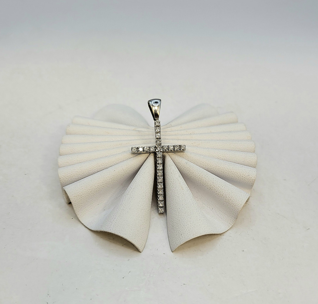 Croce oro diamantini