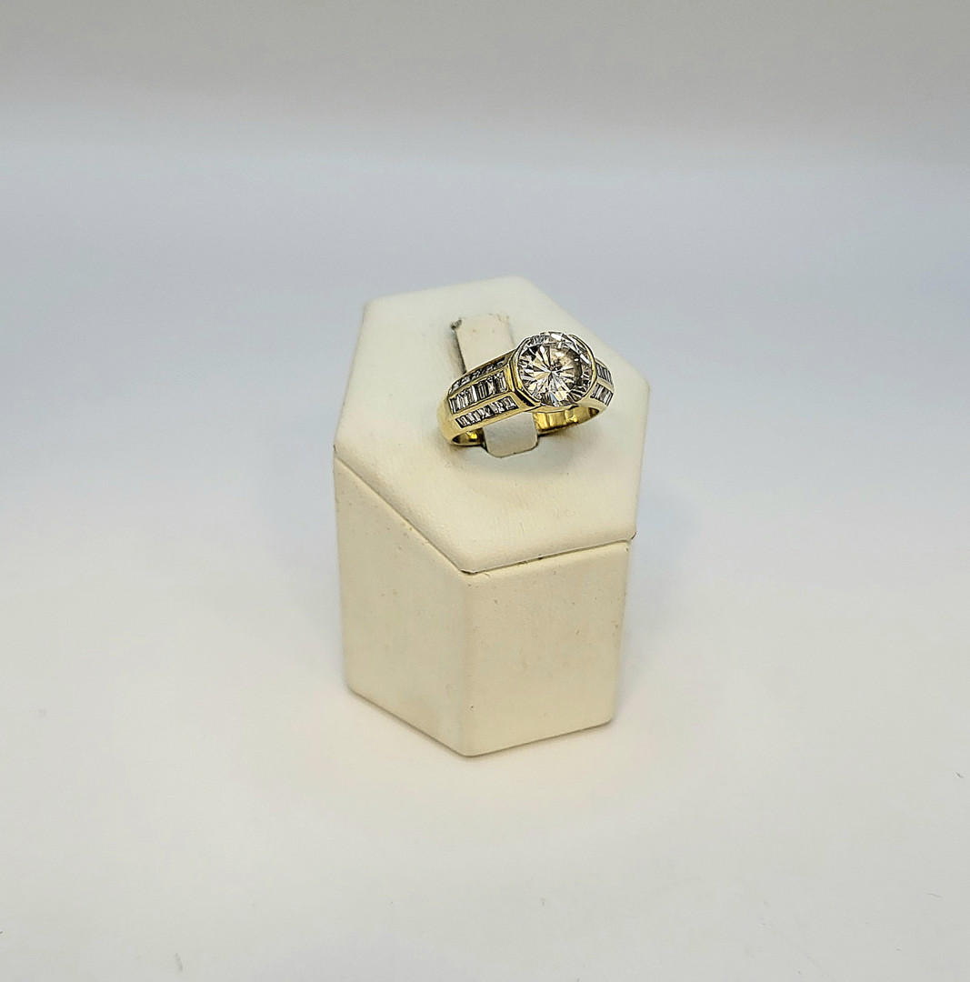 Anello oro diamantini diamante