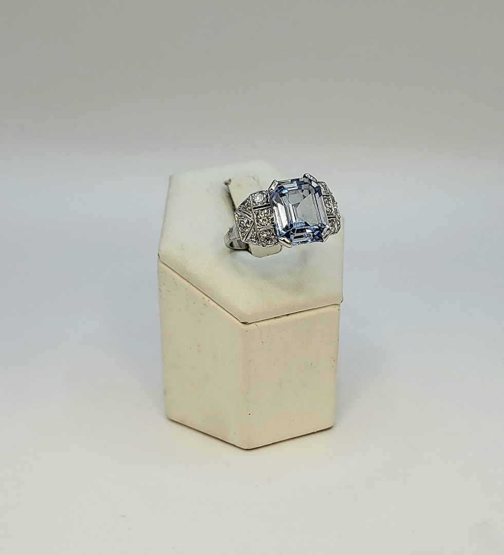 Anello oro diamanti pietra