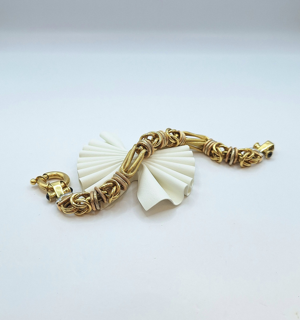 Bracciale oro pietre