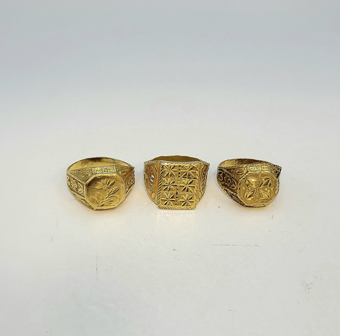 Tre anelli oro