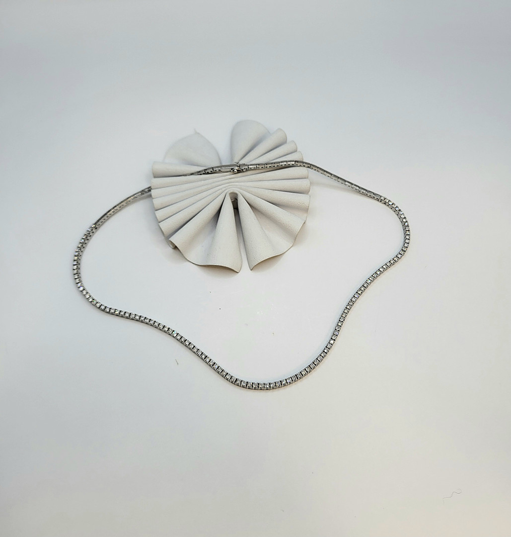 Collana oro diamantini