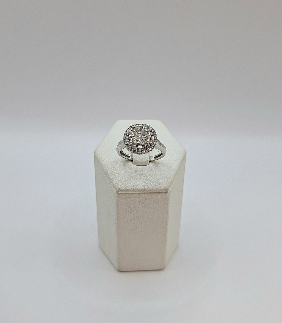 Anello oro diamantini