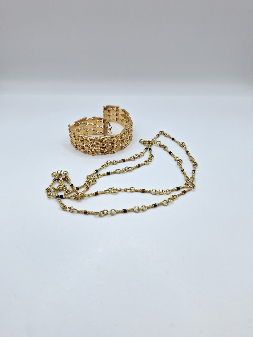 Bracciale e collana in oro 