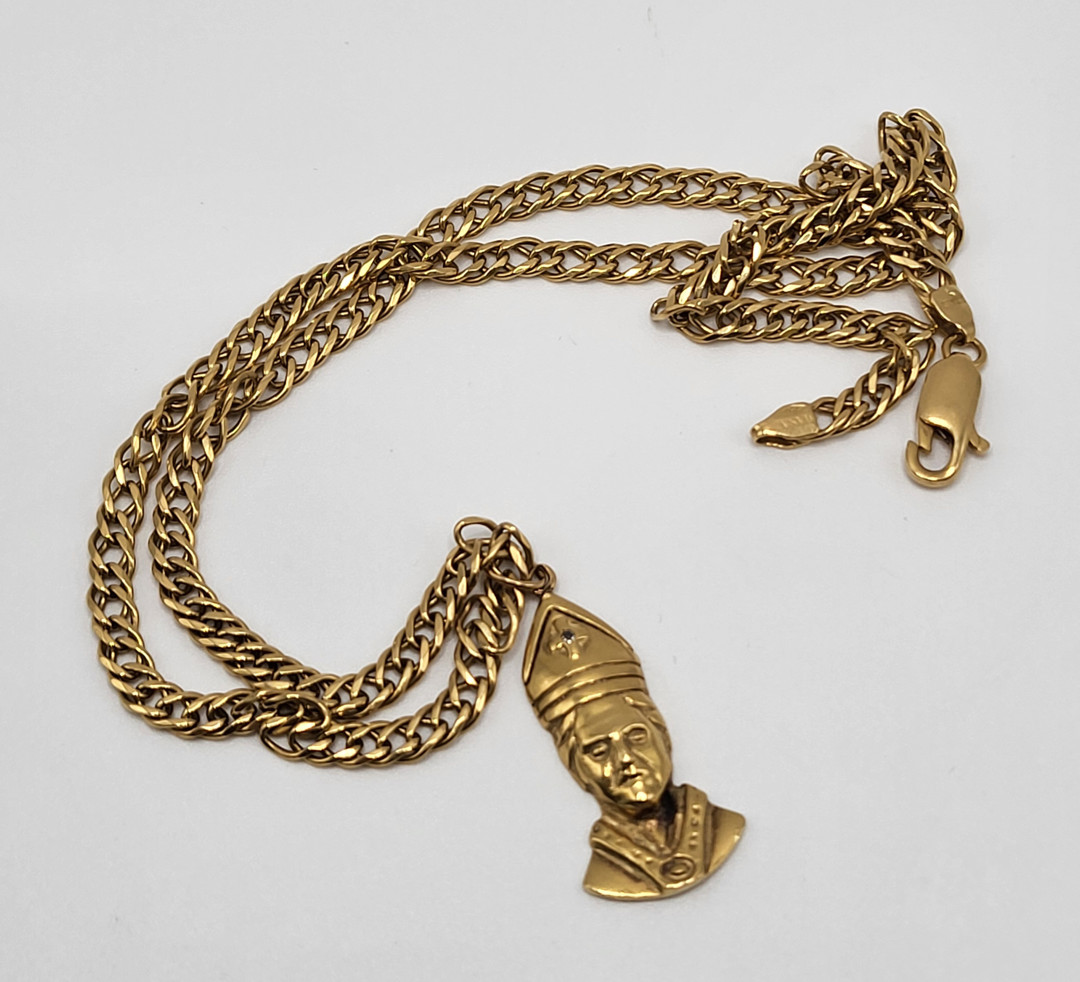 Collana ciondolo oro pietra