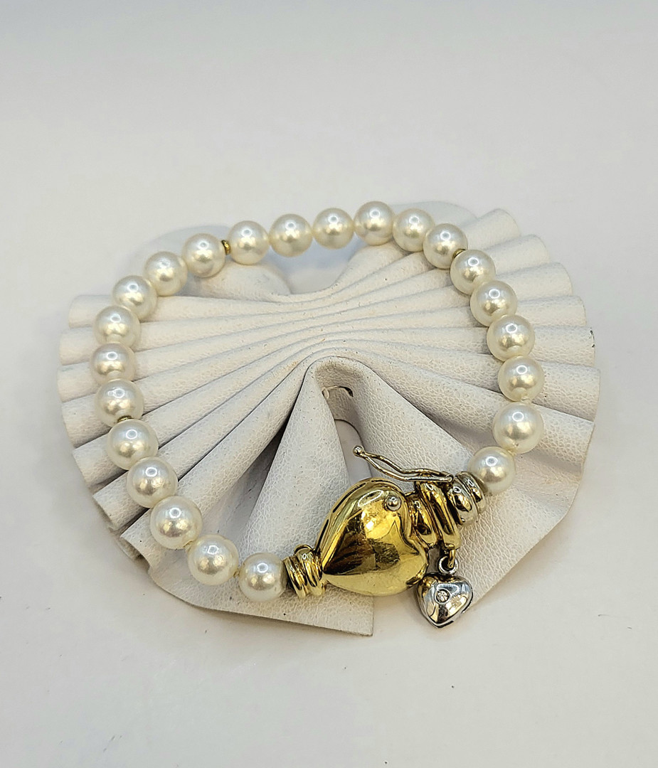 Bracciale perle oro