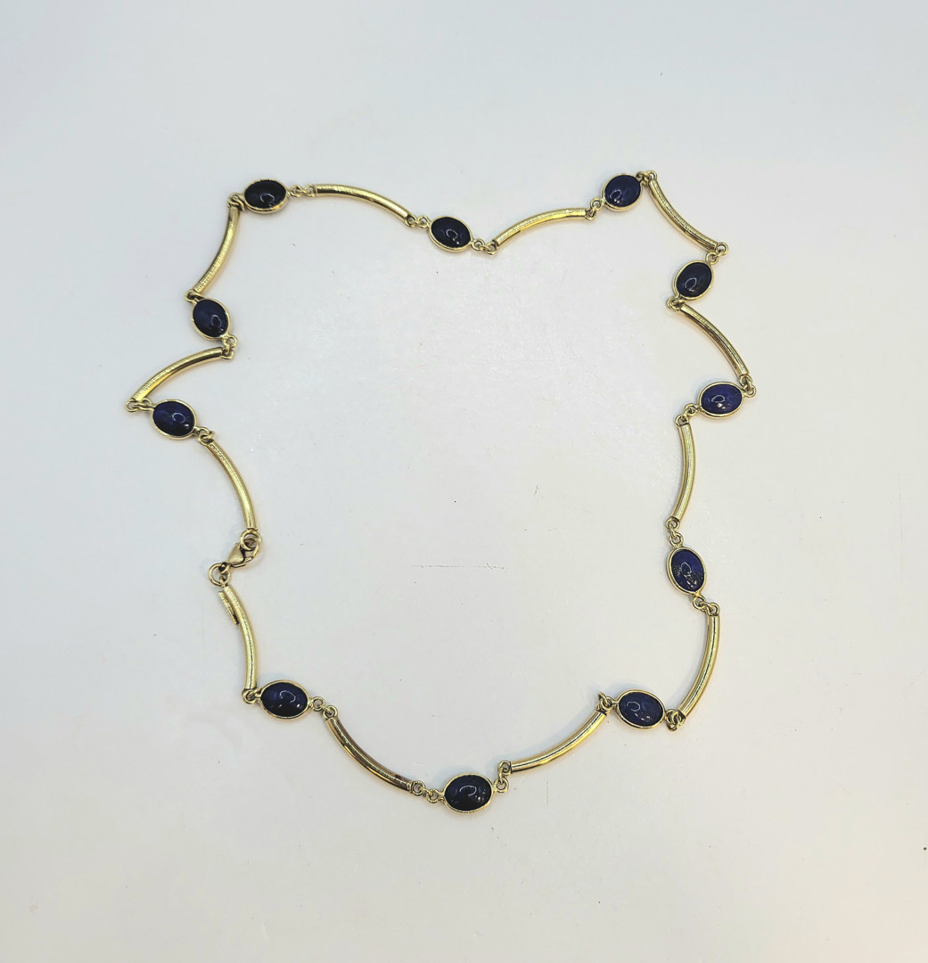 Collana oro pietre