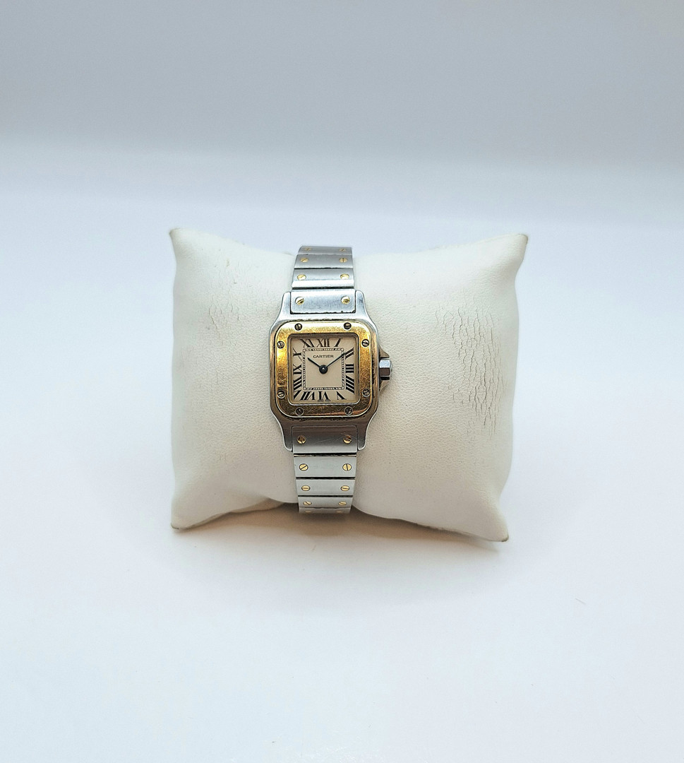 Orologio Cartier Santos acciaio oro