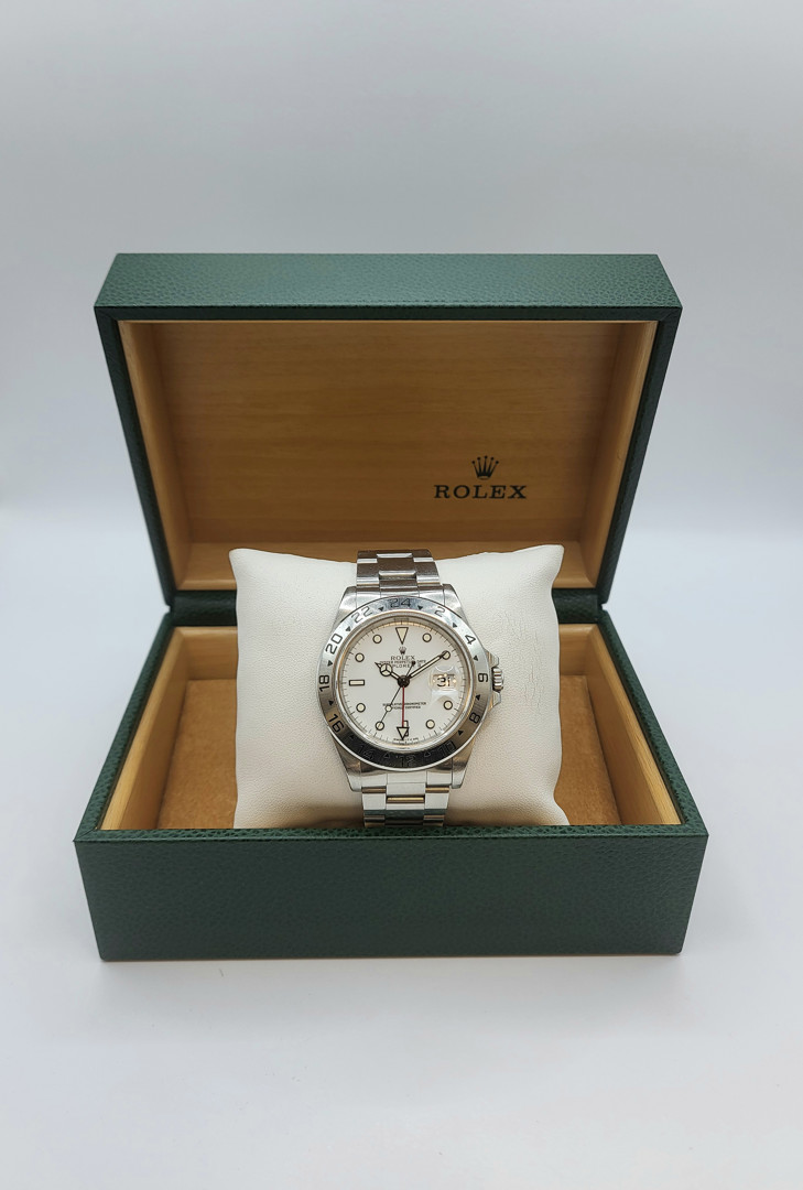 Orologio acciaio Rolex Explorer II con scatola a corredo