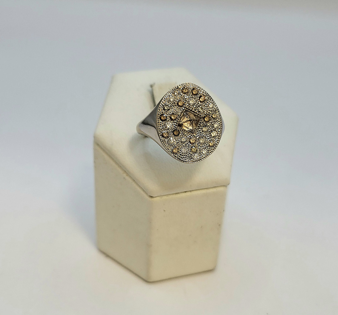 Anello oro diamanti
