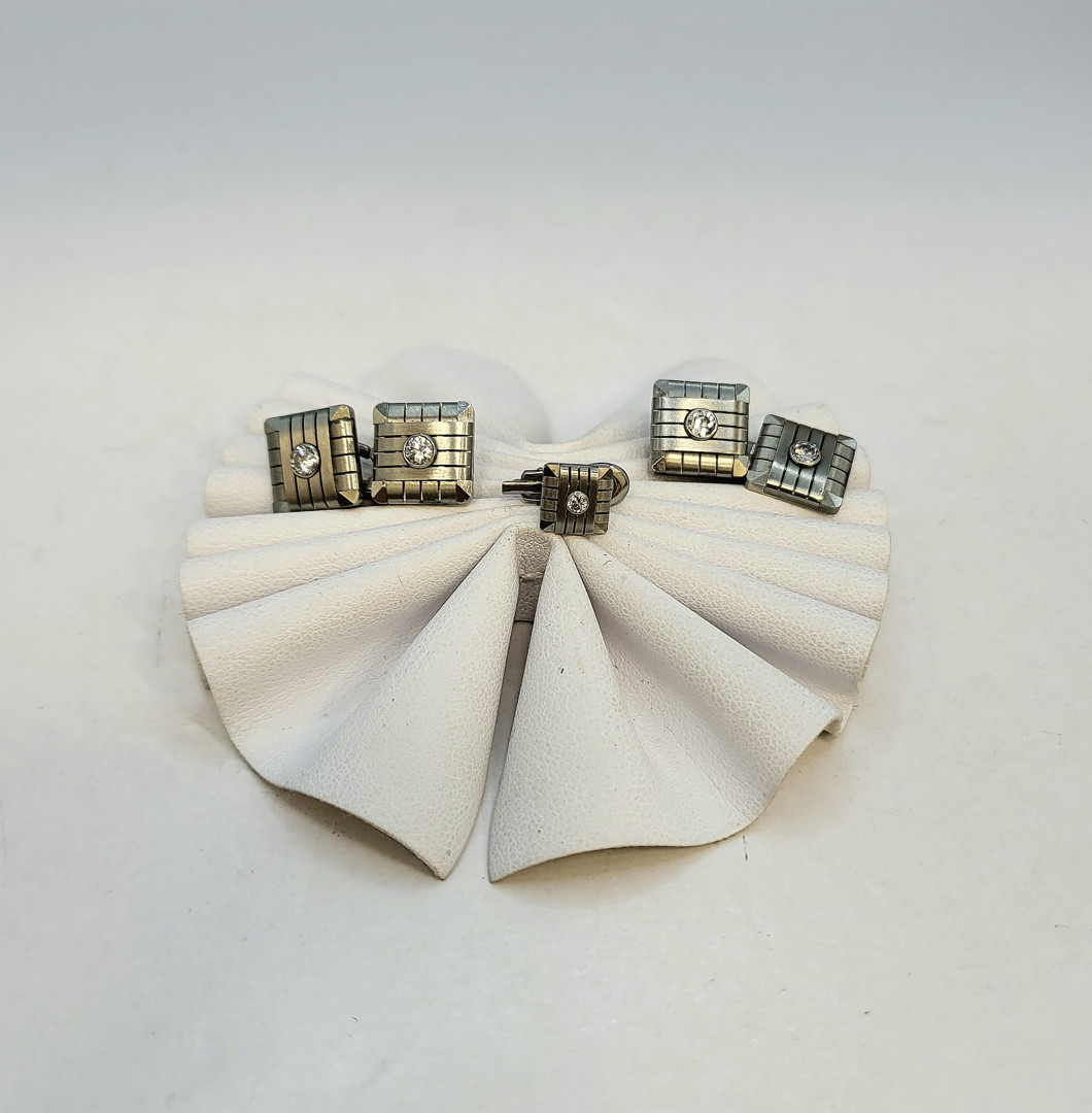 Mostrina e due gemelli oro diamanti