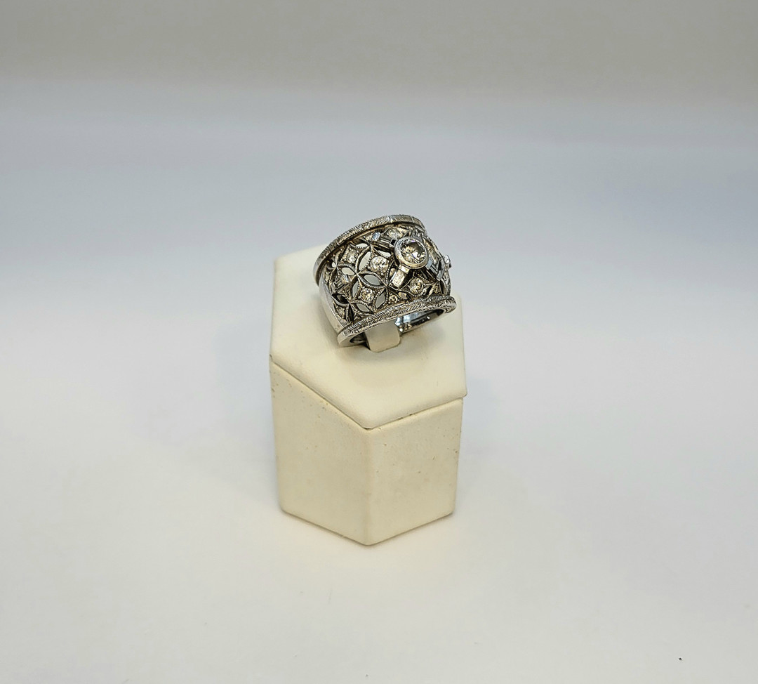 Anello oro diamanti