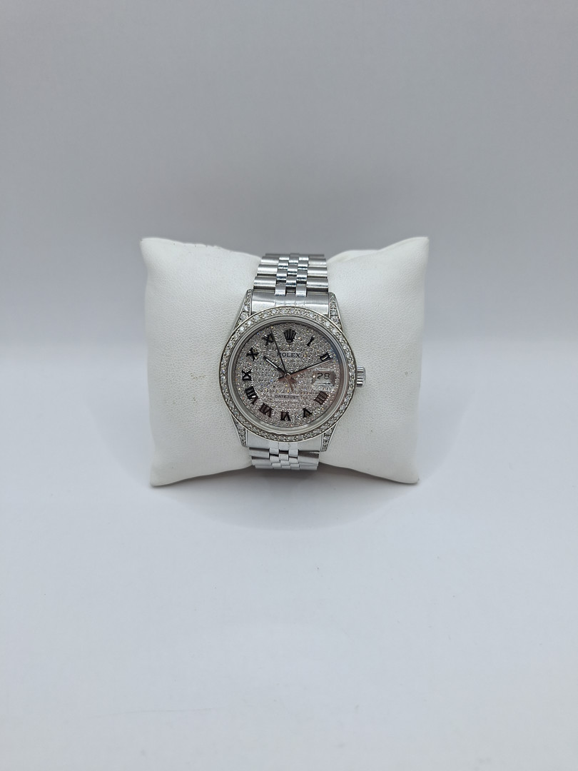 Orologio Rolex Datejust acciaio diamanti