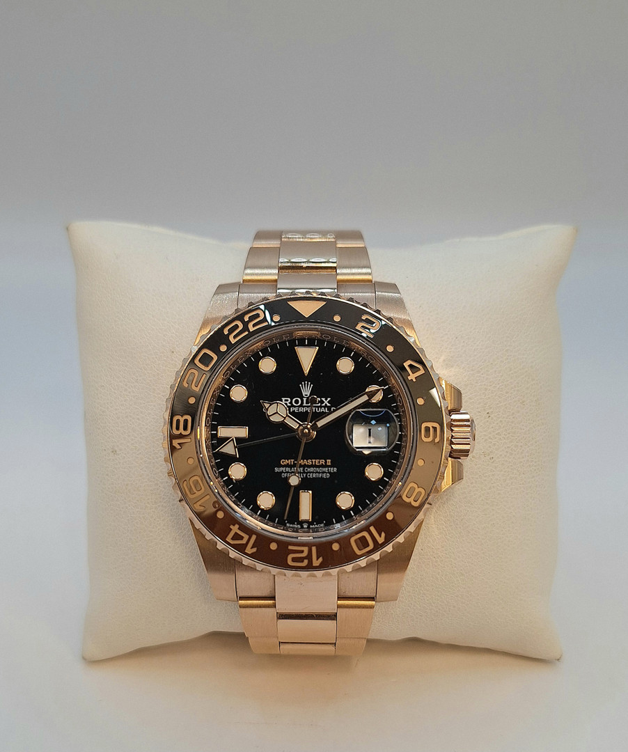 Orologio oro ghiera ceramica Rolex GMT-Master II 