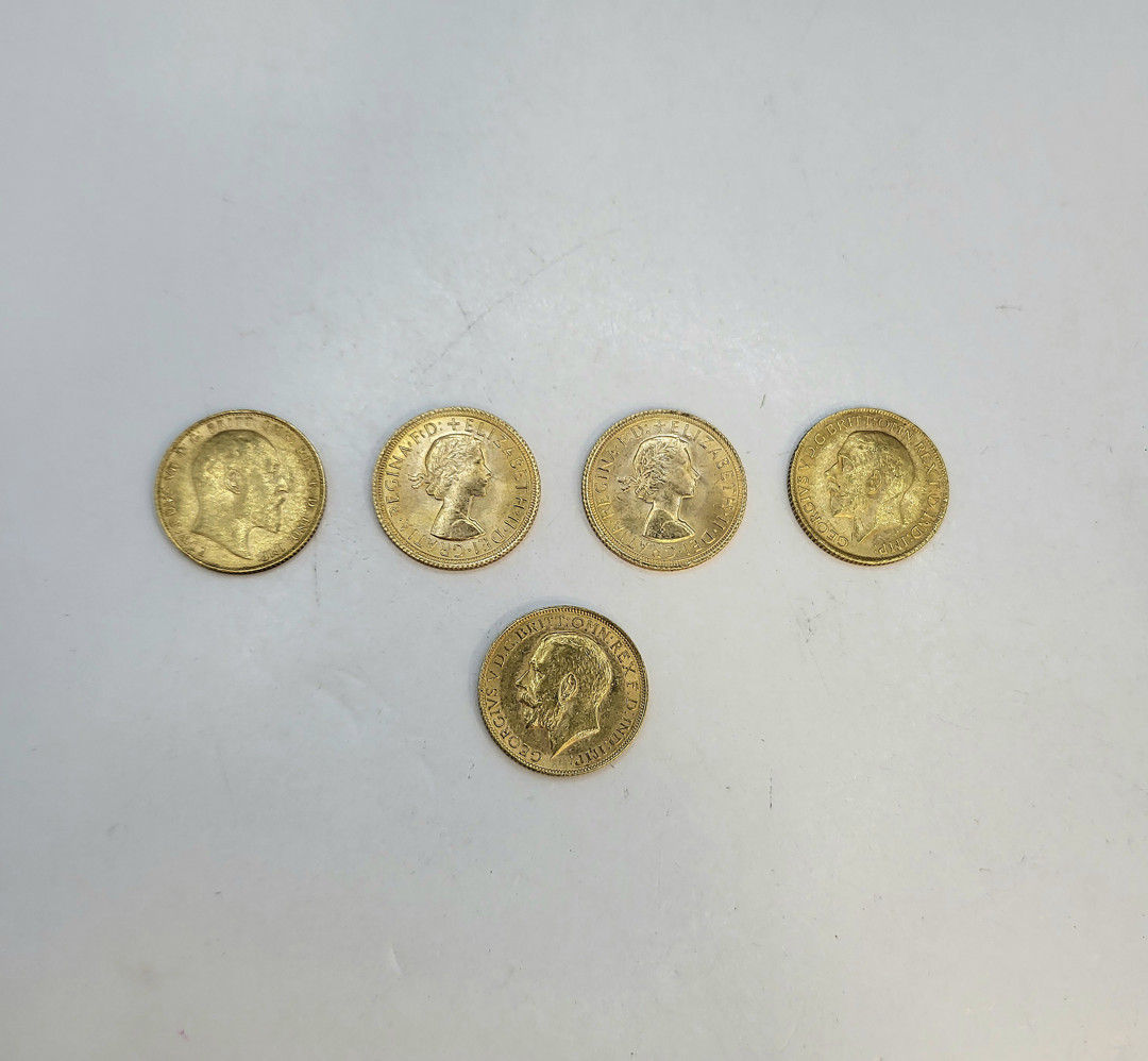 Cinque monete oro