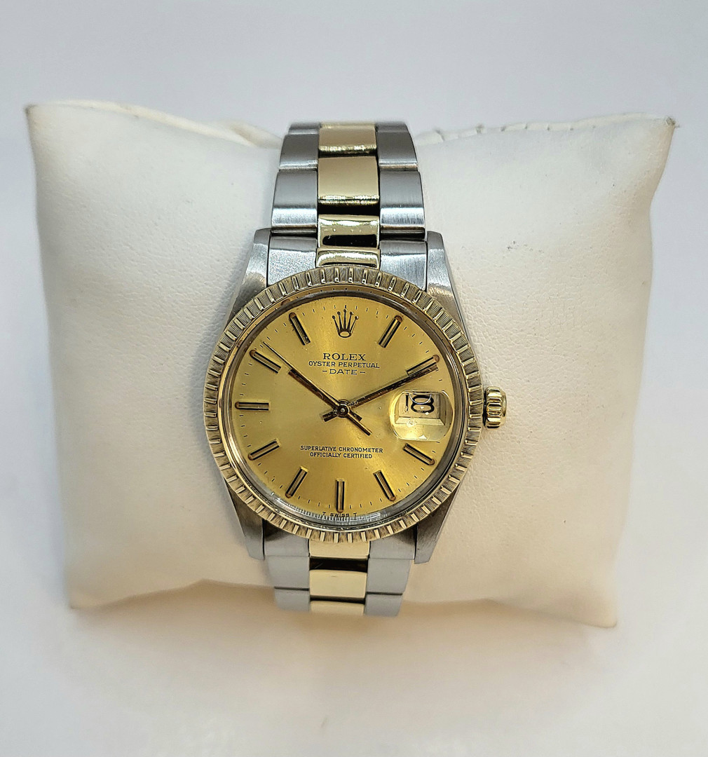 Orologio acciaio e oro basso Rolex Date