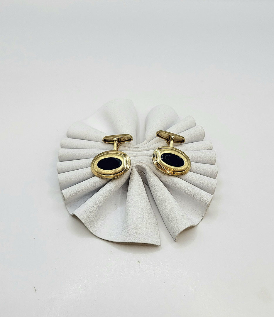 Due gemelli oro smalto