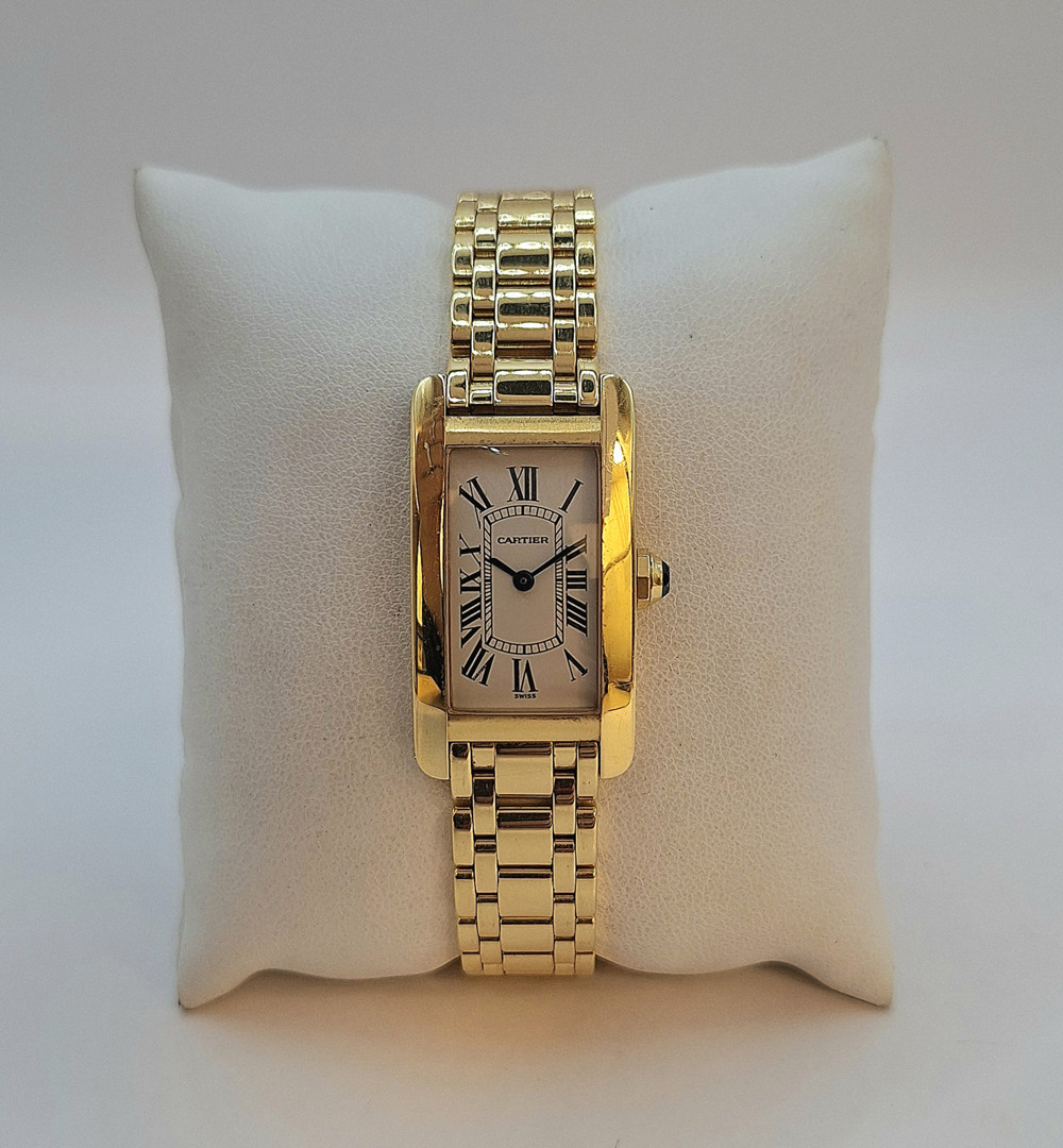 Orologio oro Cartier Tank Americaine