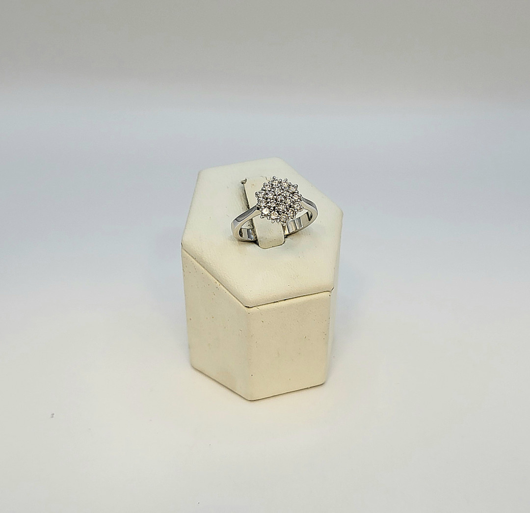 Anello oro diamantini