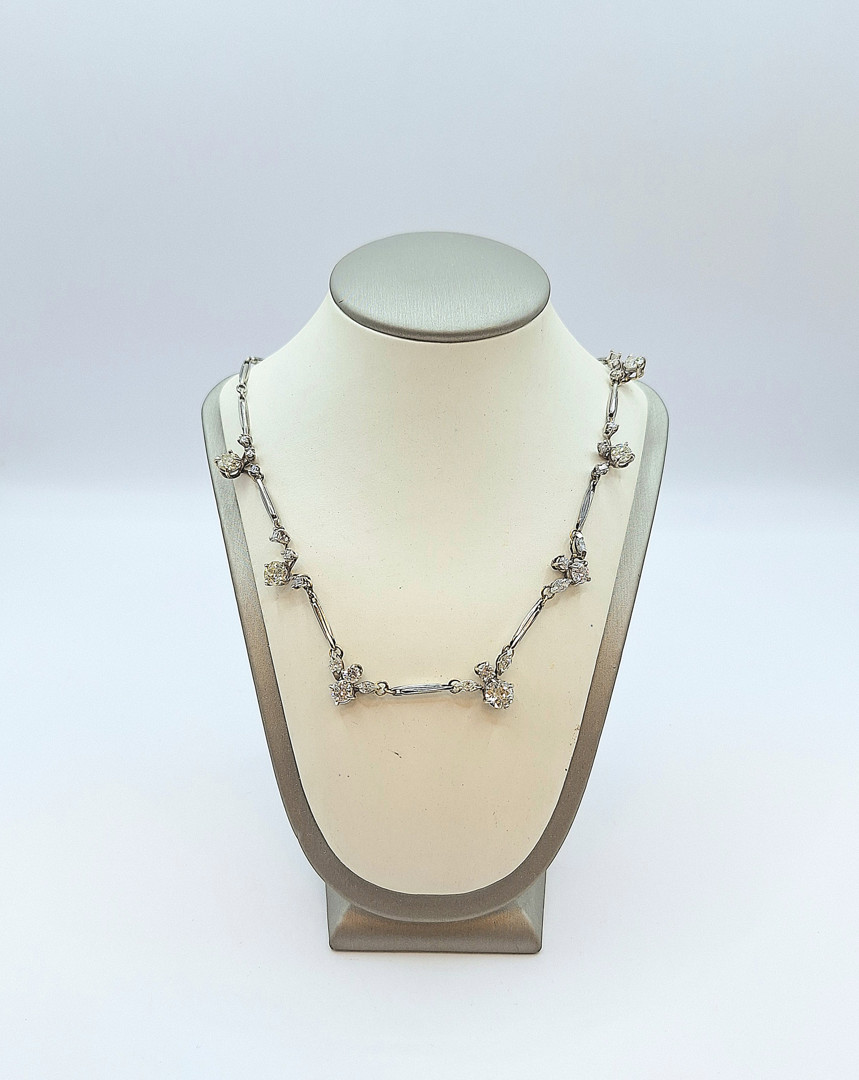 Collana oro con diamanti 