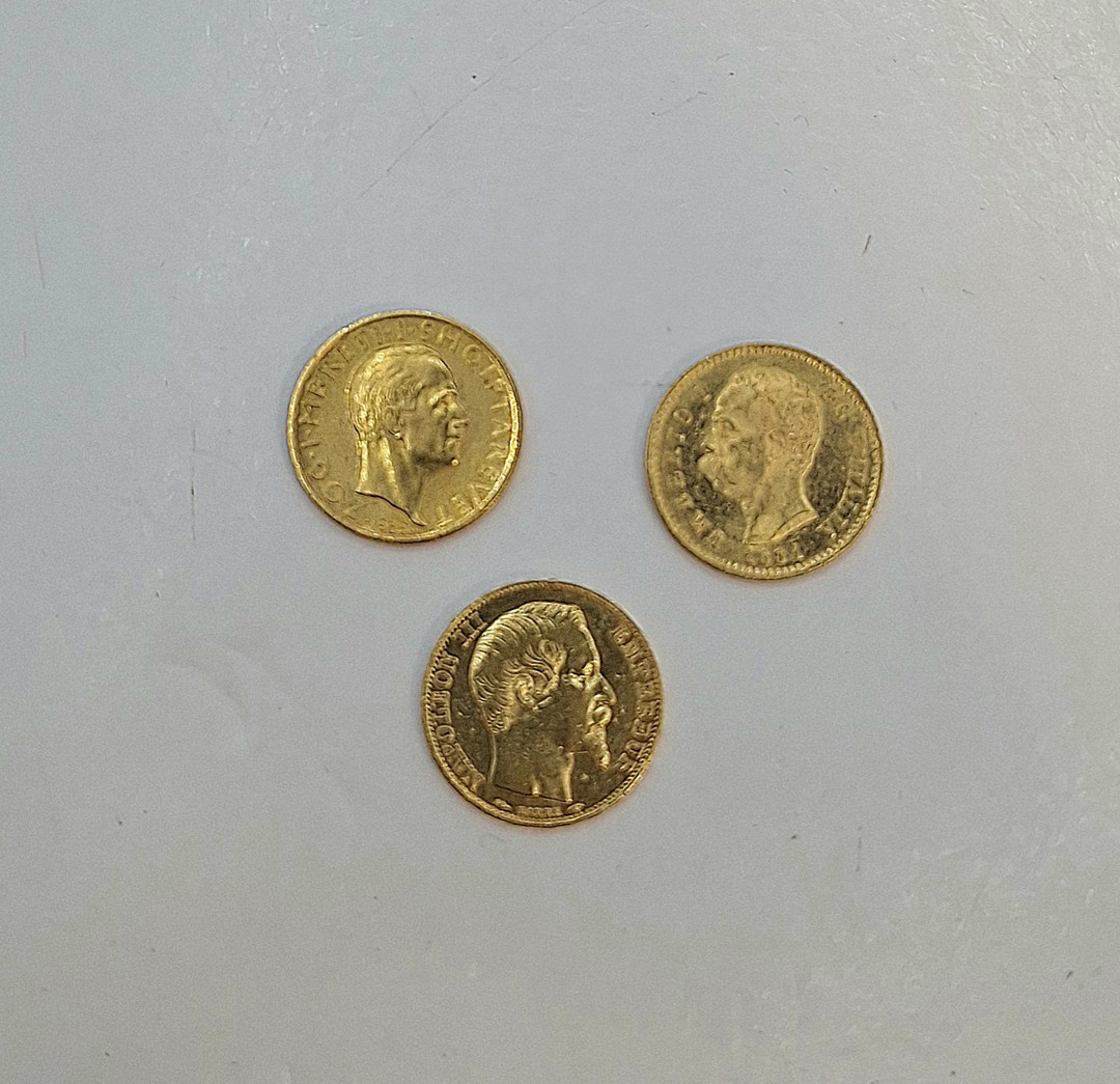 Tre monete oro